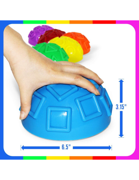 Set de 6 Podios de Equilibrio Erizo Yes4All con Bomba