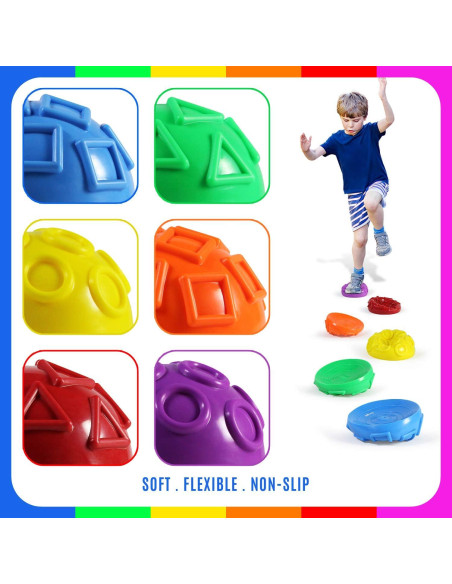 Set de 6 Podios de Equilibrio Erizo Yes4All con Bomba