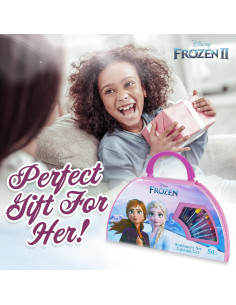 Juego de lápices de colores Disney Frozen 50 piezas para niños 2