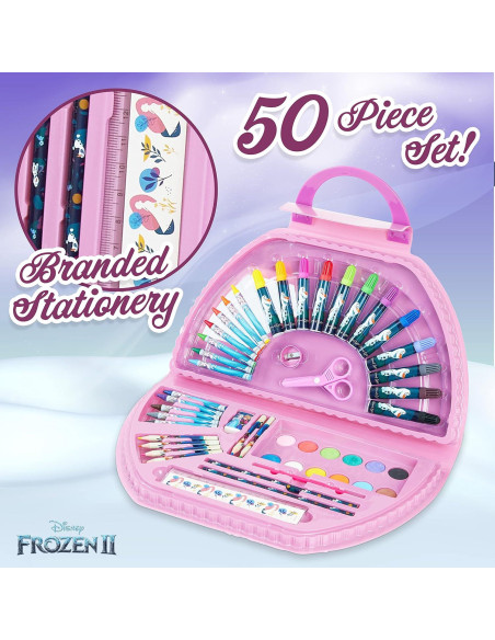 Juego de lápices de colores Disney Frozen 50 piezas para niños