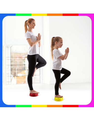 Set de 6 Podios de Equilibrio Erizo Yes4All con Bomba