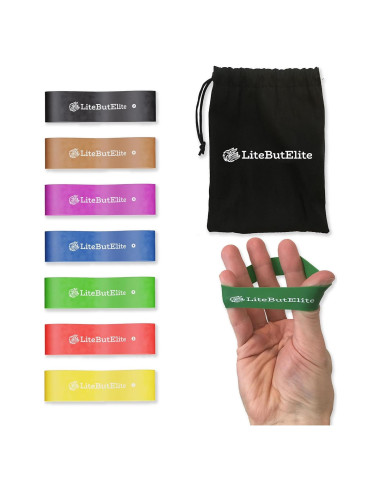 Bandas Extensoras de 7 Niveles LiteButElite para Rehabilitación