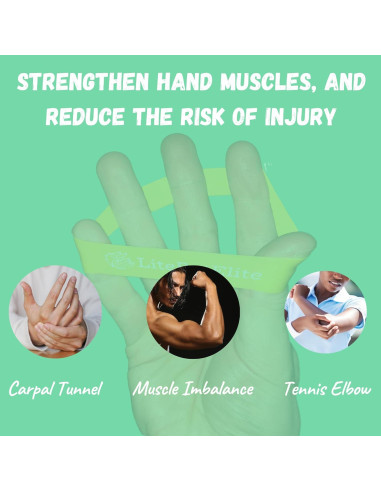 Bandas Extensoras de 7 Niveles LiteButElite para Rehabilitación