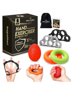Fortalecedor de Agarre de Mano Roygra - Kit 5 Piezas
