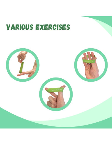 Bandas Extensoras de 7 Niveles LiteButElite para Rehabilitación