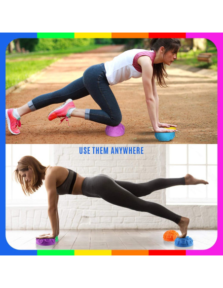 Set de 6 Podios de Equilibrio Erizo Yes4All con Bomba