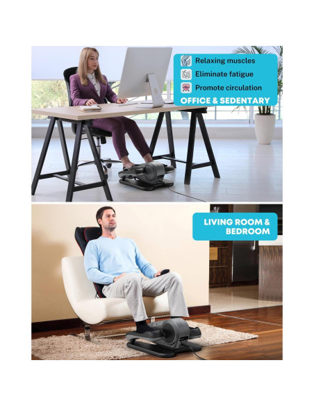 Gonex Máquina Elíptica Bajo Escritorio 16 Velocidades para Mayores