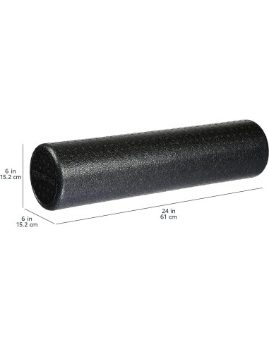 Rodillo de espuma alta densidad Amazon Basics 60 cm negro