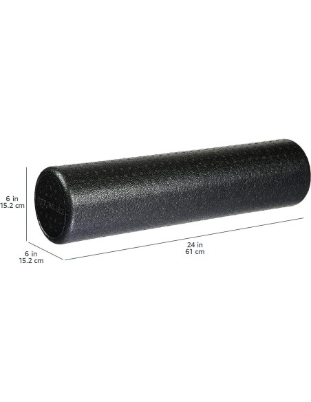 Rodillo de espuma alta densidad Amazon Basics 60 cm negro