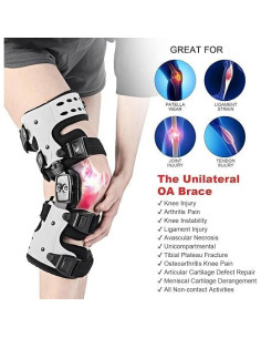 Soporte de Rodilla Unloader OA RISURRY Blanco 33.9x25.4 cm 2