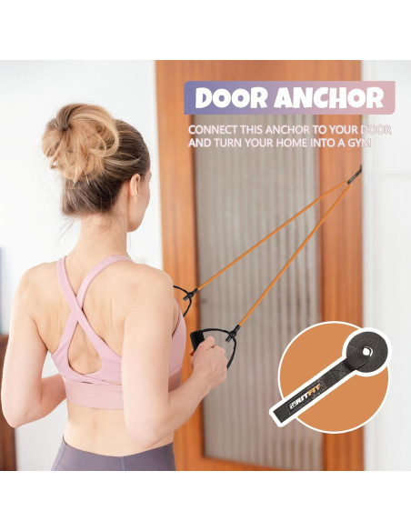 Banda de Resistencia RitFit 30-35LBS con Mangos y Ancla