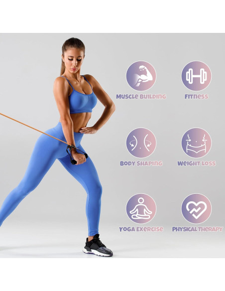 Banda de Resistencia RitFit 30-35LBS con Mangos y Ancla