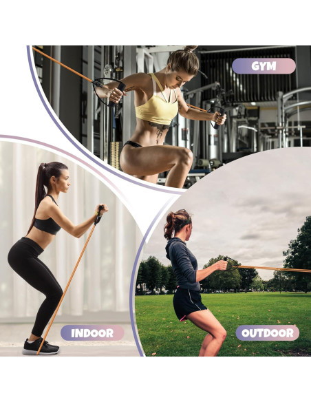 Banda de Resistencia RitFit 30-35LBS con Mangos y Ancla