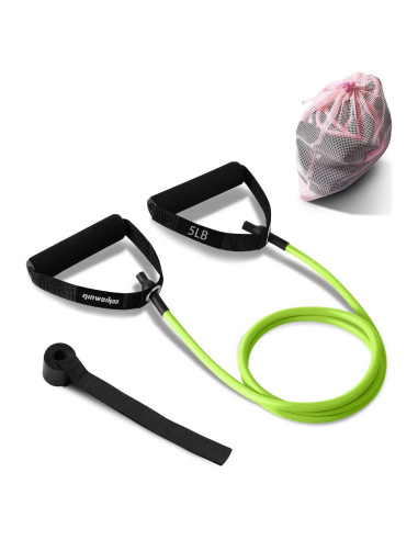 Banda de Resistencia QINWEIKOO D007 Verde 135 cm con Ancla