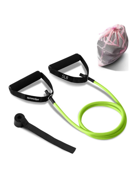 Banda de Resistencia QINWEIKOO D007 Verde 135 cm con Ancla