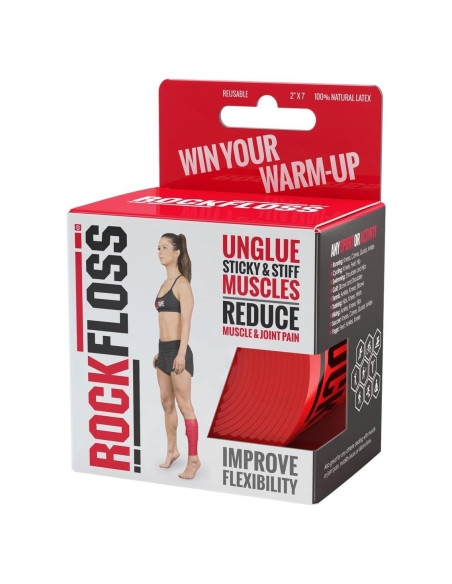 RockTape RockFloss Banda de Movilidad 5,08 cm Rojo