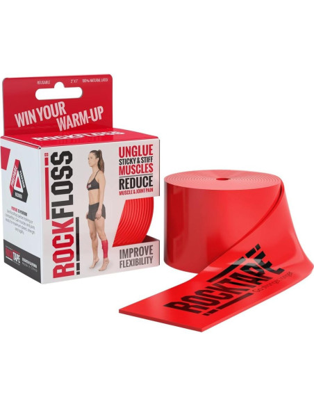 RockTape RockFloss Banda de Movilidad 5,08 cm Rojo