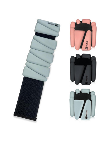 Pesas Ajustables de Silicona BILSYS 0,45 kg para Muñeca y Tobillo