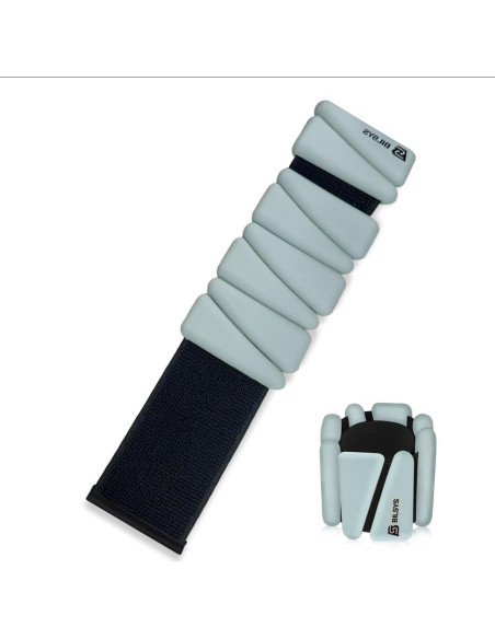 Pesas Ajustables de Silicona BILSYS 0,45 kg para Muñeca y Tobillo