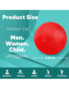 Pelotas Antiestrés HiKeep - Paquete de 6, Resistencia Media 2