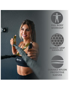 Cuerdas de Resistencia 4KOR Fitness 40 lbs para Hombros 2