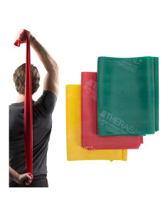 Juego de Bandas de Resistencia THERABAND 5 Pies Colores