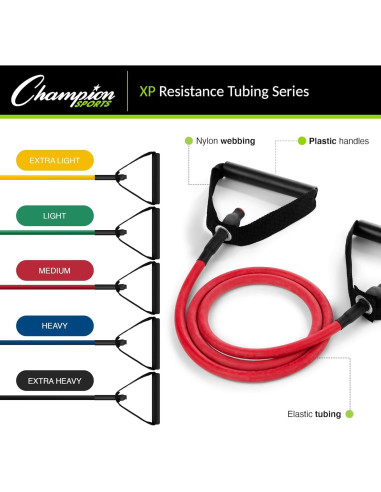 Banda de Resistencia Extra Ligera Champion Sports XP Amarillo