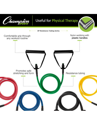 Banda de Resistencia Extra Ligera Champion Sports XP Amarillo