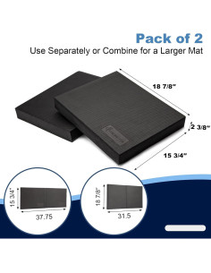 Almohadilla de Equilibrio StrongTek TPE Extra Ancha 2 Pzas 2