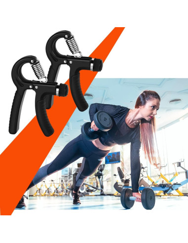 Fortalecedor de Agarre de Mano Tenalleys 11-132 lbs Negro