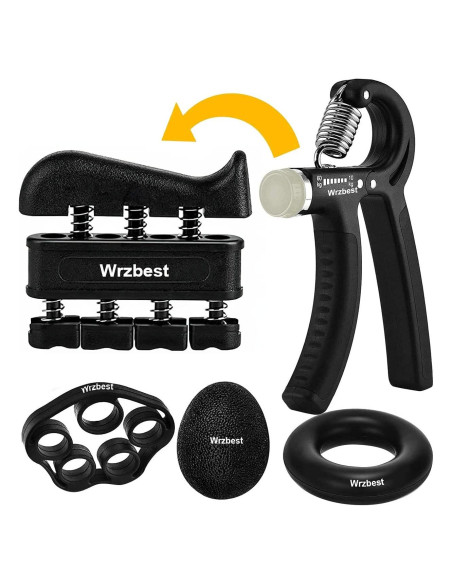Kit de Entrenamiento de Fuerza de Agarre Wrzbest 5 Piezas