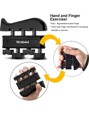 Kit de Entrenamiento de Fuerza de Agarre Wrzbest 5 Piezas