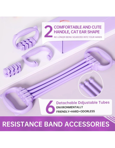 Bandas de Resistencia KZ-ADRP con Mangos Ergonómicos 60cm