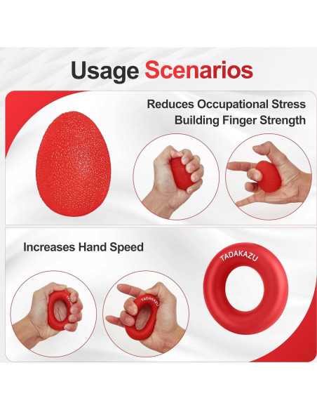 Kit de Entrenador de Fuerza de Agarre TADAKAZU 5 Piezas