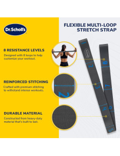 Correa de Estiramiento Flexible Dr. Scholl - 8 Niveles de Resistencia 2