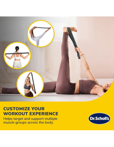 Correa de Estiramiento Flexible Dr. Scholl - 8 Niveles de Resistencia