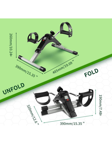 Ejercitador de Pedales Bajo Escritorio LIWEIWEI MI-TBJ1 Resistencia Ajustable