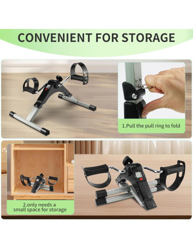 Ejercitador de Pedales Bajo Escritorio LIWEIWEI MI-TBJ1 Resistencia Ajustable