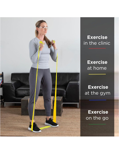 Juego de 7 Bandas de Resistencia THERABAND 1.83m Multicolor