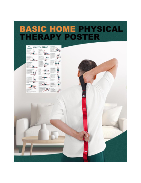 Correa de Estiramiento Trideer 205.74 cm Nylon para Yoga y Terapia