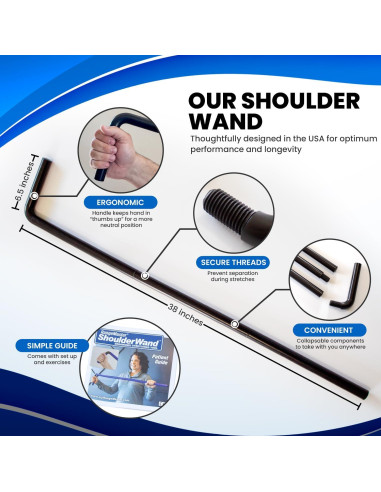 Barra de Estiramiento Plegable RangeMaster para Hombros - Terapia Física