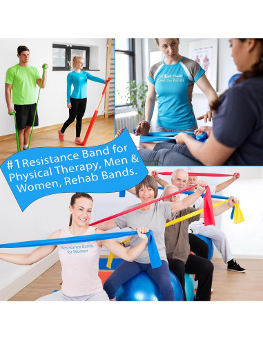 Juego de Bandas de Resistencia Starktape Sin Látex 3 Unidades