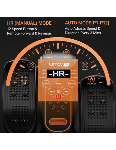 Máquina Elíptica de Escritorio UMAY U5, Ejercitador Silencioso 12 Velocidades