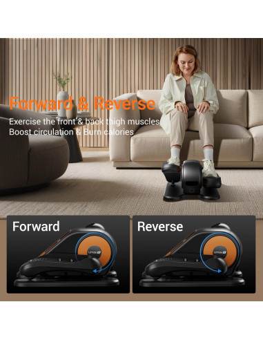 Máquina Elíptica de Escritorio UMAY U5, Ejercitador Silencioso 12 Velocidades