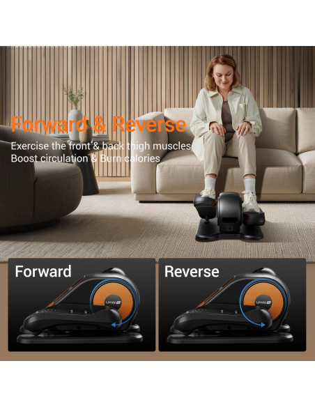 Máquina Elíptica de Escritorio UMAY U5, Ejercitador Silencioso 12 Velocidades