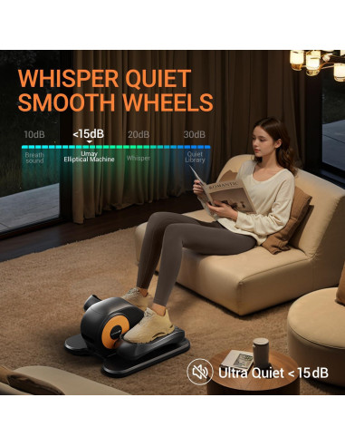 Máquina Elíptica de Escritorio UMAY U5, Ejercitador Silencioso 12 Velocidades