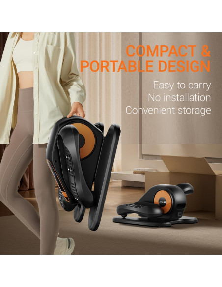 Máquina Elíptica de Escritorio UMAY U5, Ejercitador Silencioso 12 Velocidades