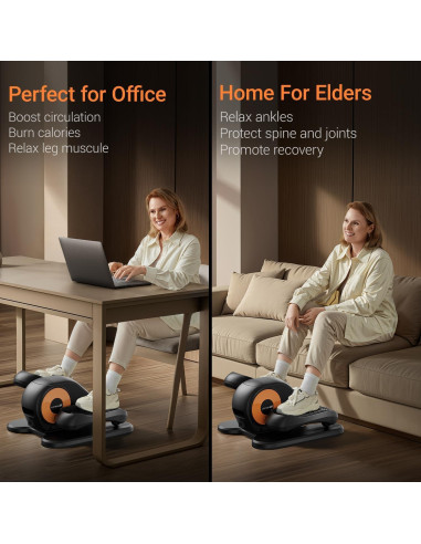 Máquina Elíptica de Escritorio UMAY U5, Ejercitador Silencioso 12 Velocidades