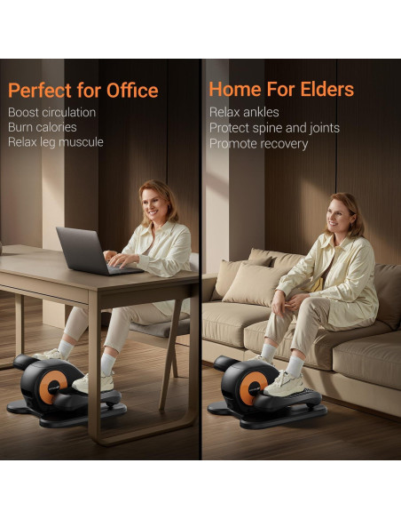 Máquina Elíptica de Escritorio UMAY U5, Ejercitador Silencioso 12 Velocidades