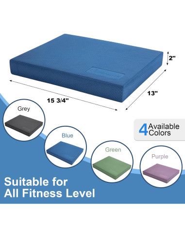 Almohadilla de Equilibrio StrongTek TPE Antideslizante 40.1x33 cm